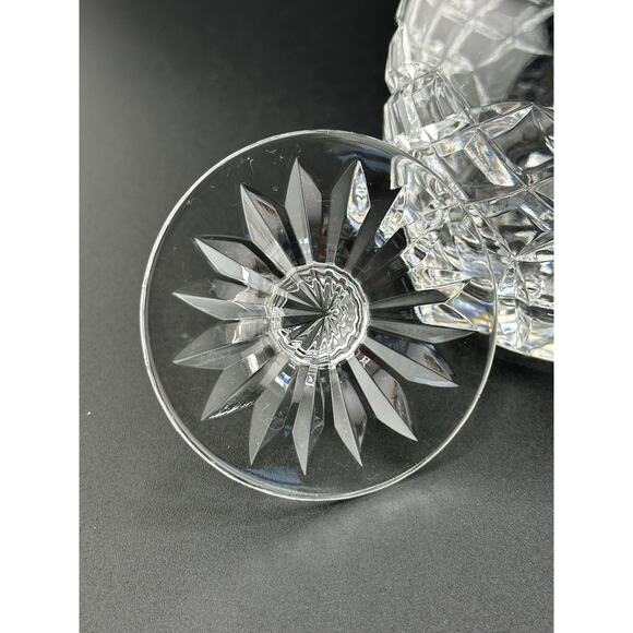 Vintage Cartier Signed Crystal Mini Biscuit Jar Lidded Late 20th Cent. 4.5 " - Picture 4 of 9